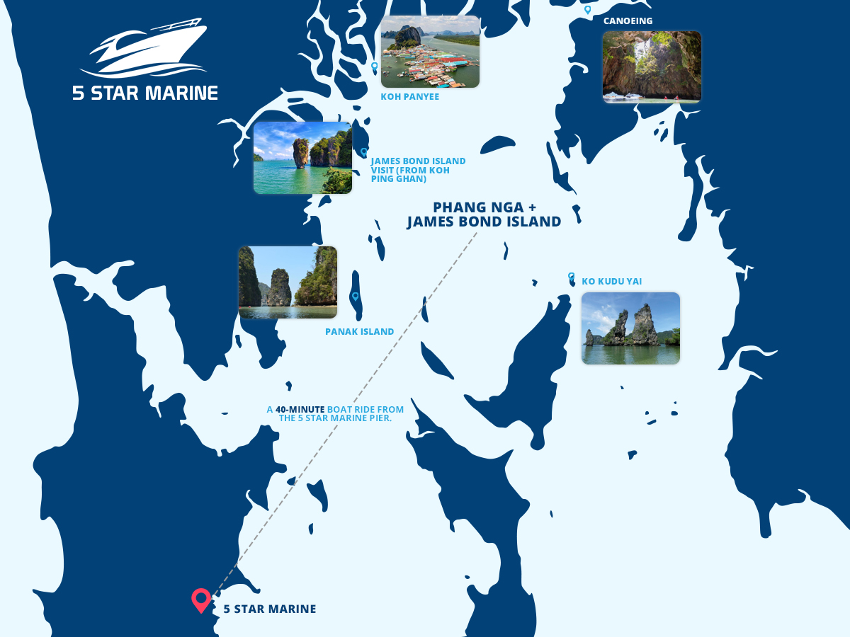 5-Star-Marine-Map Per Destination - Phang Nga James Bond Island