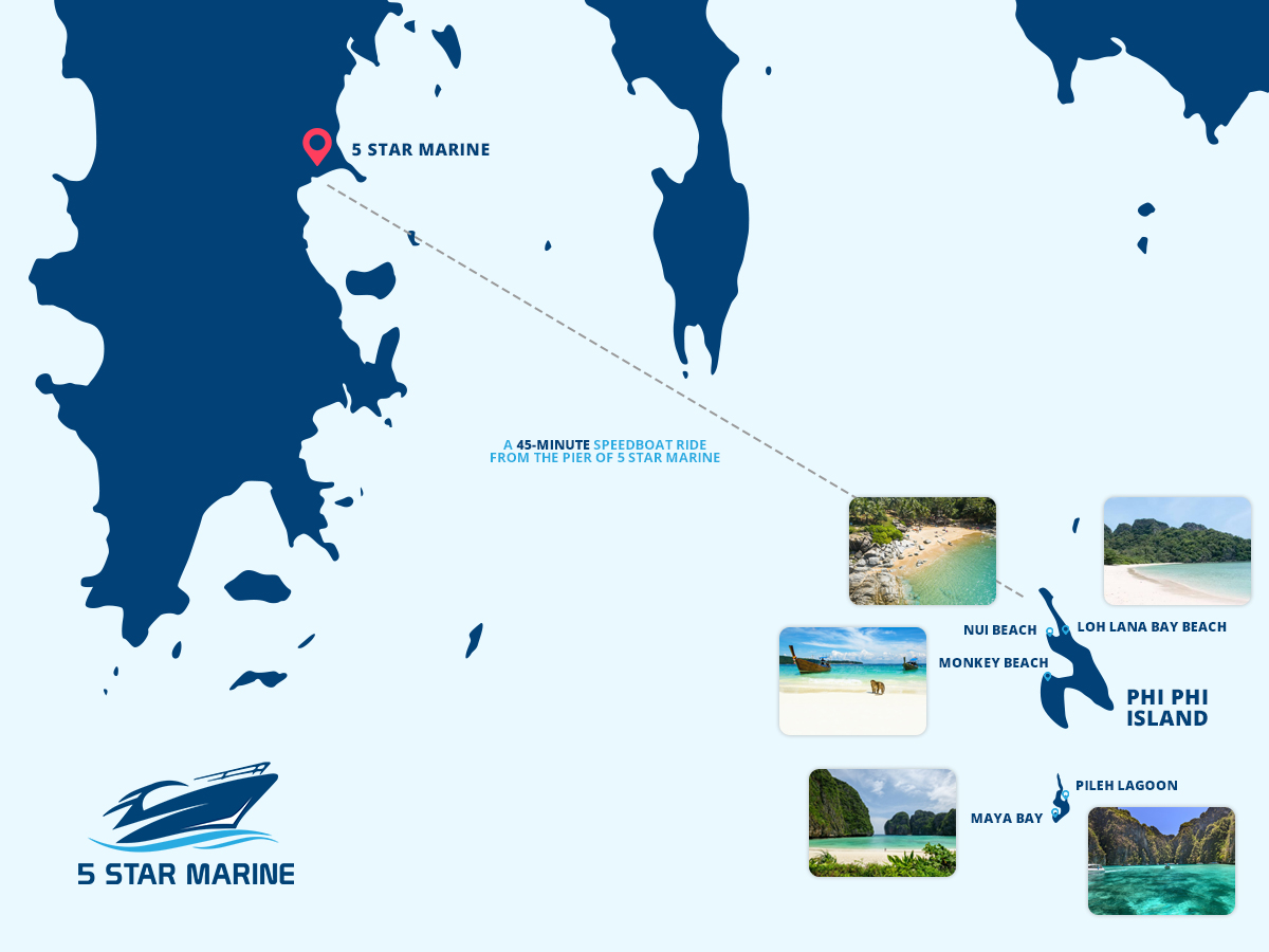 5-Star-Marine-Map Per Destination - Phi Phi Island