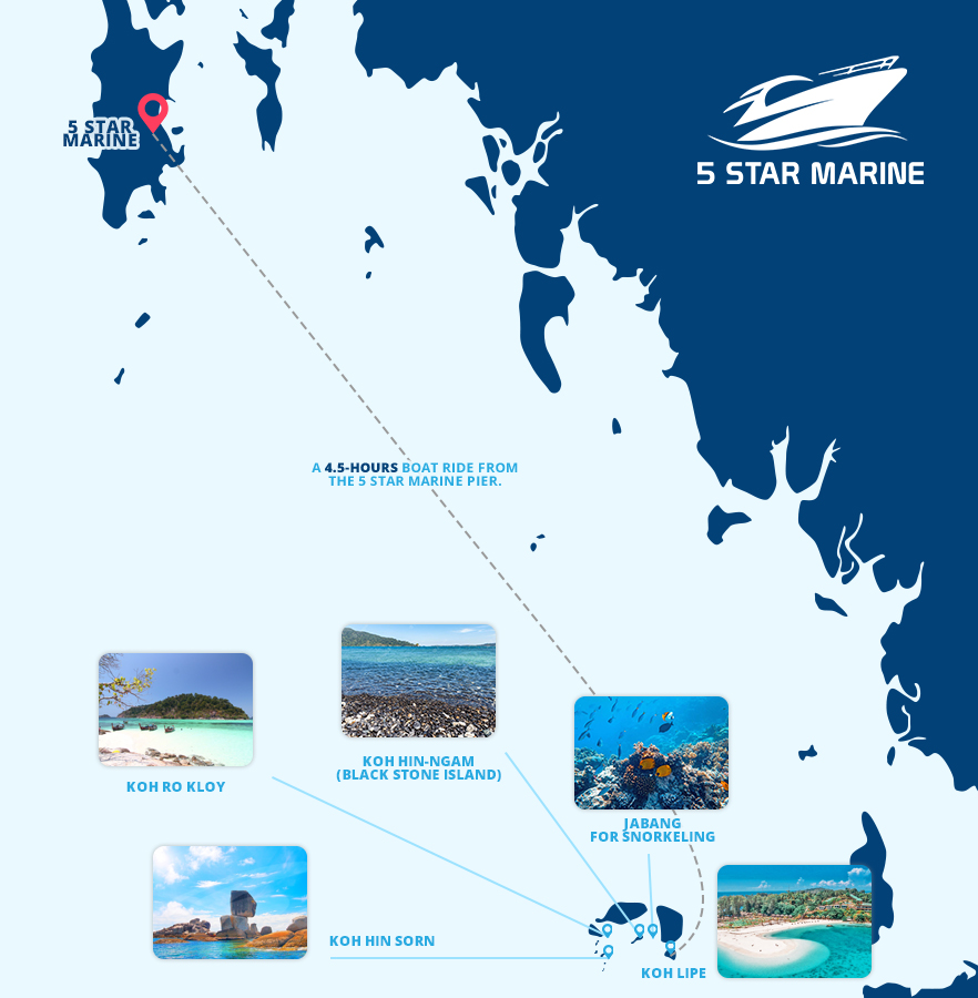 5-Star-Marine-Map Per Destination - Koh Lipe
