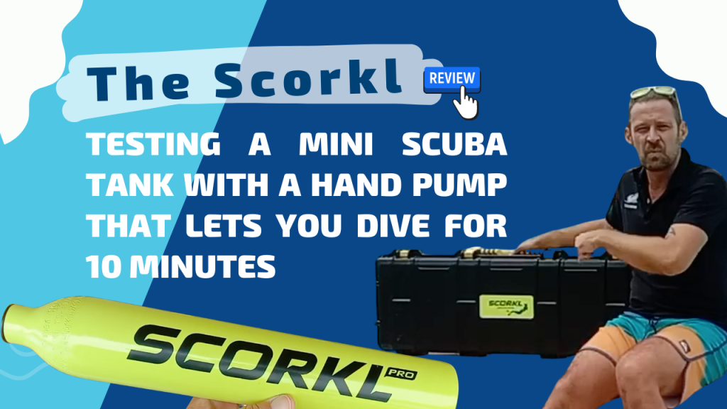 Testing a Mini Scuba Tank with a Hand Pump That Lets You Dive for 10 Minutes The Scorkl Pro